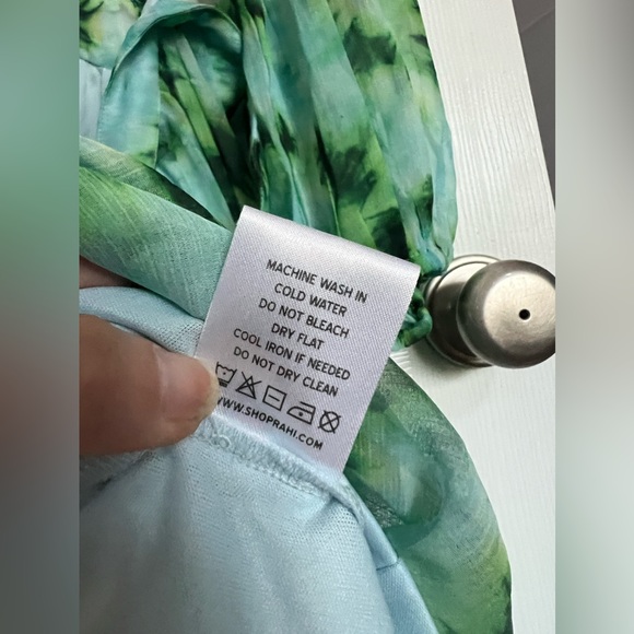 RAHI Lime Tie Dye Willa Cutout Open Back Midi Dress Size Large (12-14) N… - Picture 14 of 16